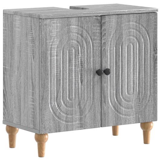 2 Piece Bathroom Cabinet Set ALKMAAR Grey Sonoma