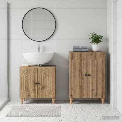 2 Piece Bathroom Cabinet Set ALKMAAR Artisan Oak