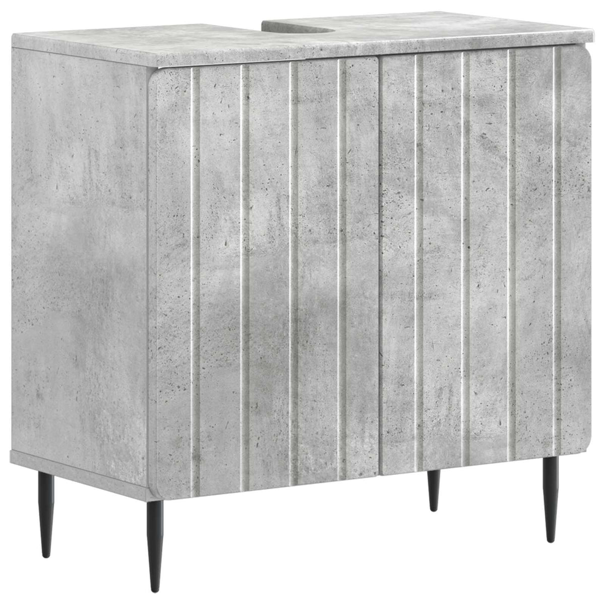 2 Piece Bathroom Cabinet Set ZWOLLE Concrete Grey