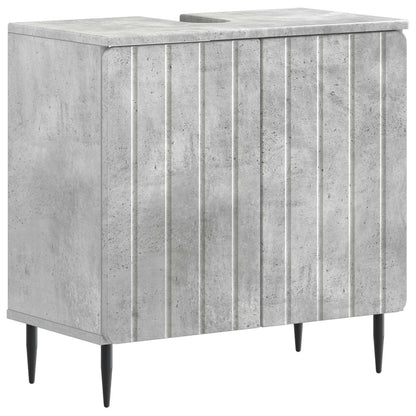 2 Piece Bathroom Cabinet Set ZWOLLE Concrete Grey