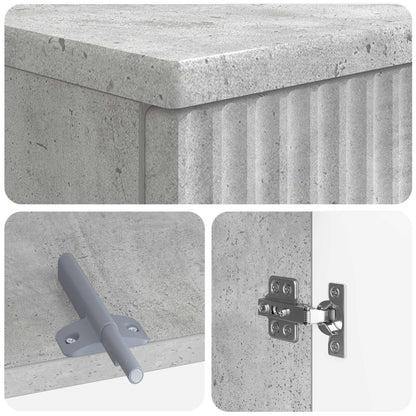 2 Piece Bathroom Cabinet Set ARNHEM Concrete Grey