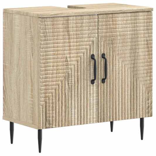 2 Piece Bathroom Cabinet Set HAARLEM Sonoma Oak Engineered Wood