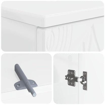 2 Piece Bathroom Cabinet Set DELFT High Gloss White