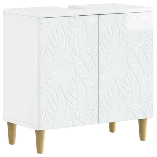 2 Piece Bathroom Cabinet Set DELFT High Gloss White