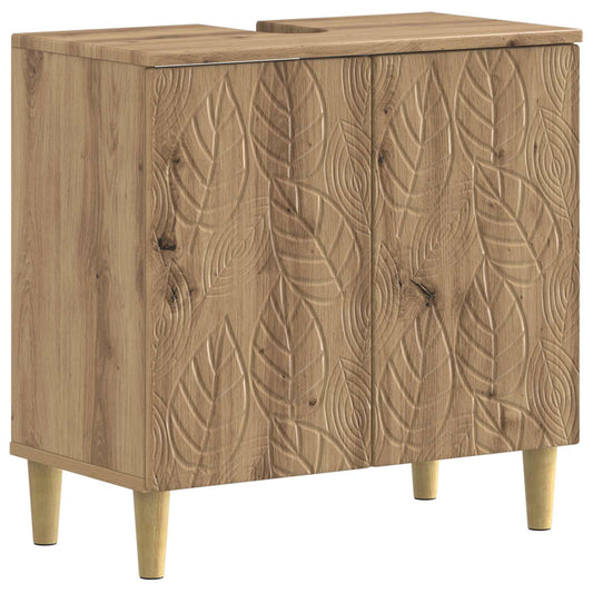 2 Piece Bathroom Cabinet Set DELFT Artisan Oak Engineered Wood