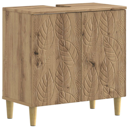 2 Piece Bathroom Cabinet Set DELFT Artisan Oak Engineered Wood