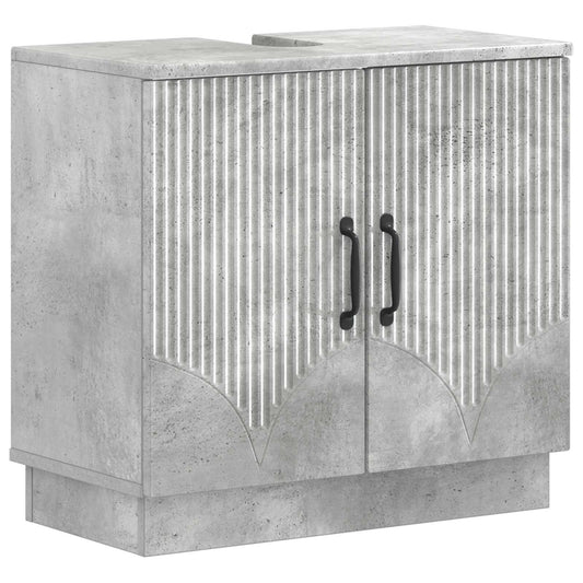 2 Piece Bathroom Cabinet Set HOORN Concrete Grey