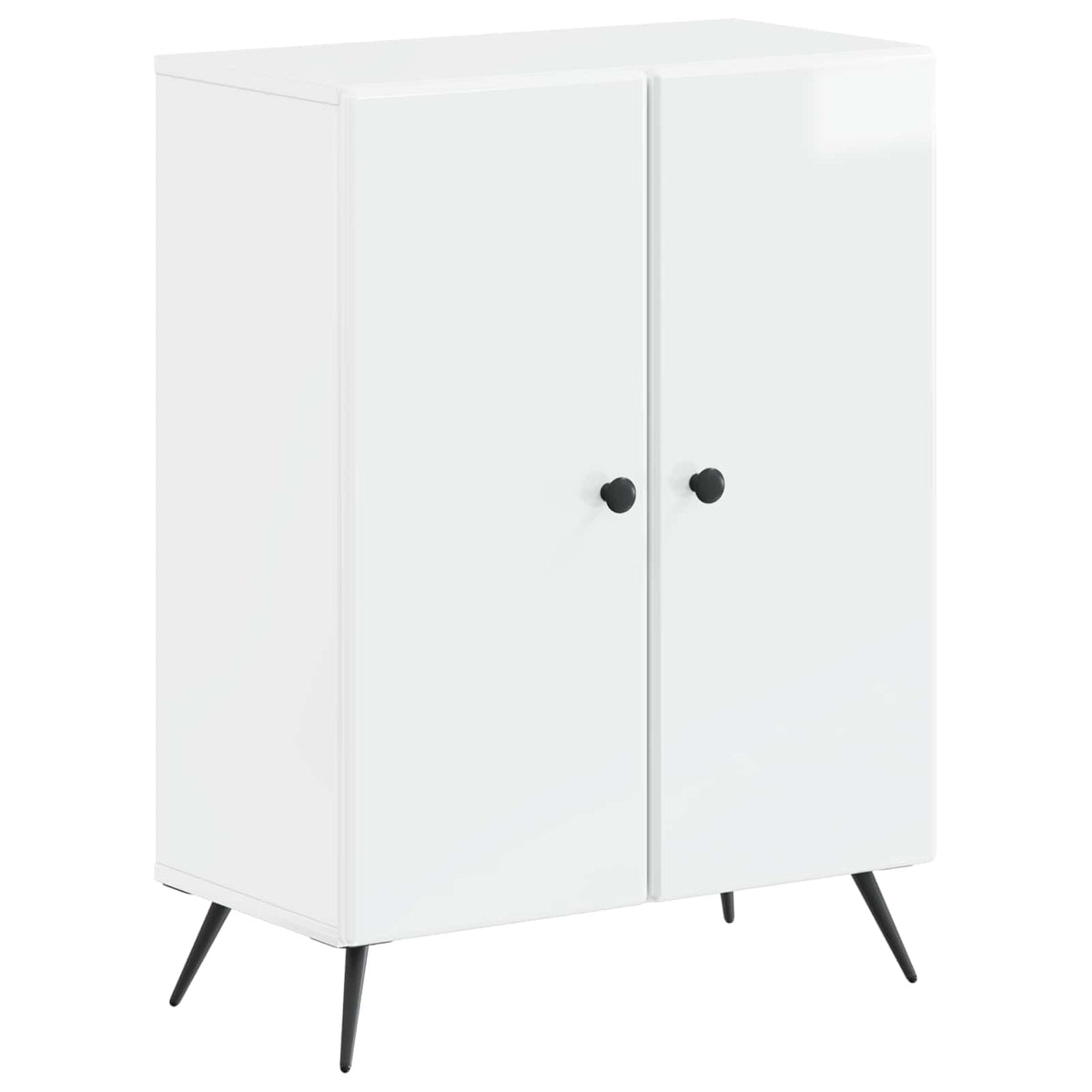 2 Piece Bathroom Cabinet Set BREDA High Gloss White