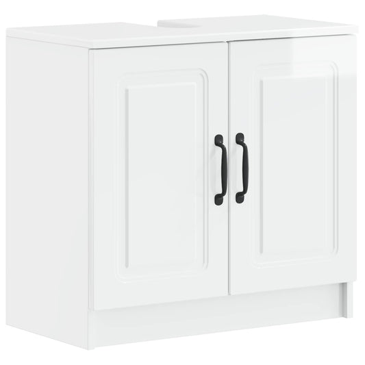 2 Piece Bathroom Cabinet Set UTRECHT High Gloss White