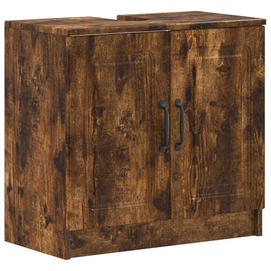 2 Piece Bathroom Cabinet Set UTRECHT Smoked Oak Engineered Wood