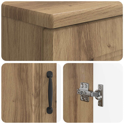 2 Piece Bathroom Cabinet Set UTRECHT Artisan Oak