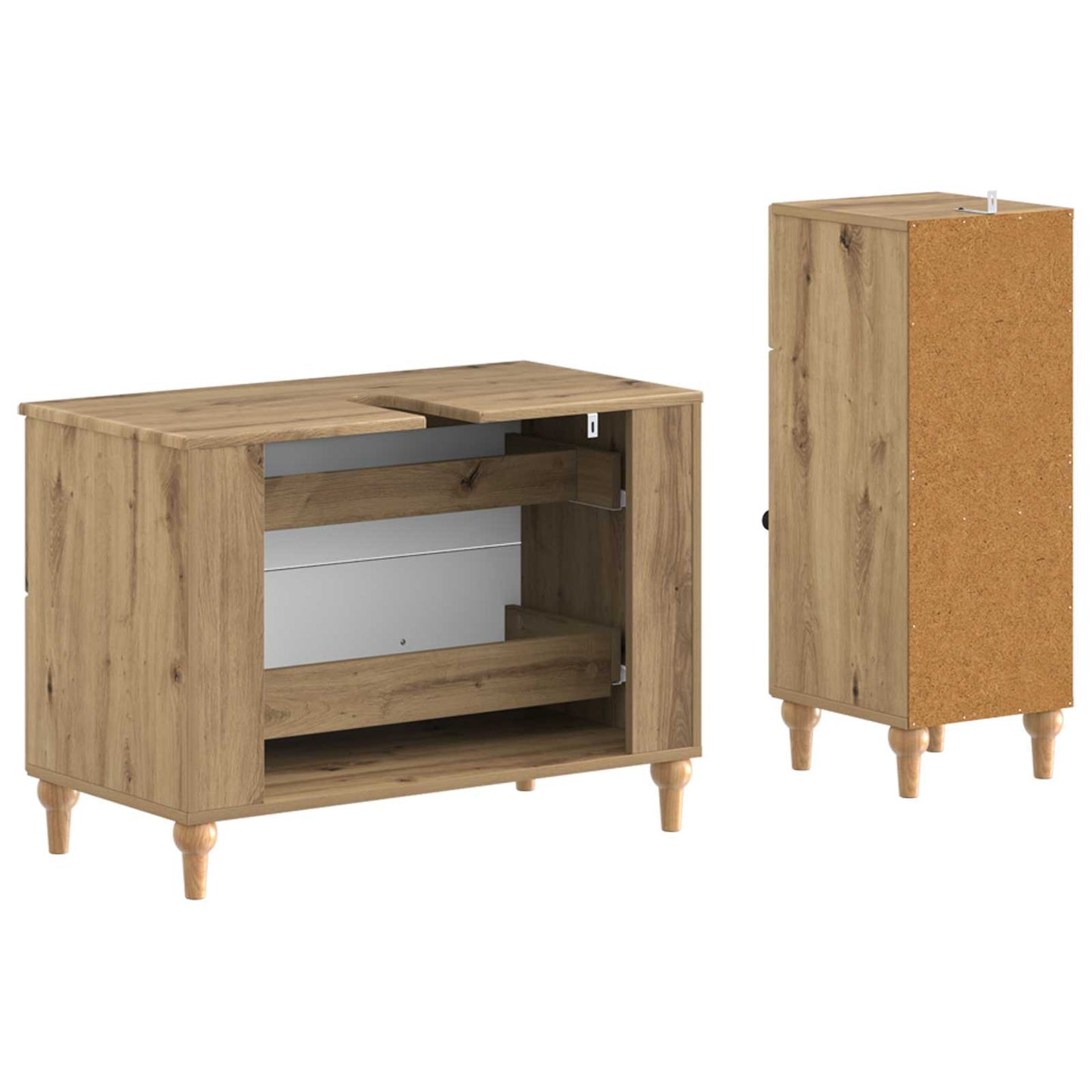 2 Piece Bathroom Cabinet Set ALKMAAR Artisan Oak