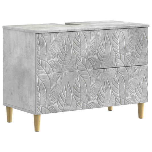 2 Piece Bathroom Cabinet Set DELFT Concrete Grey