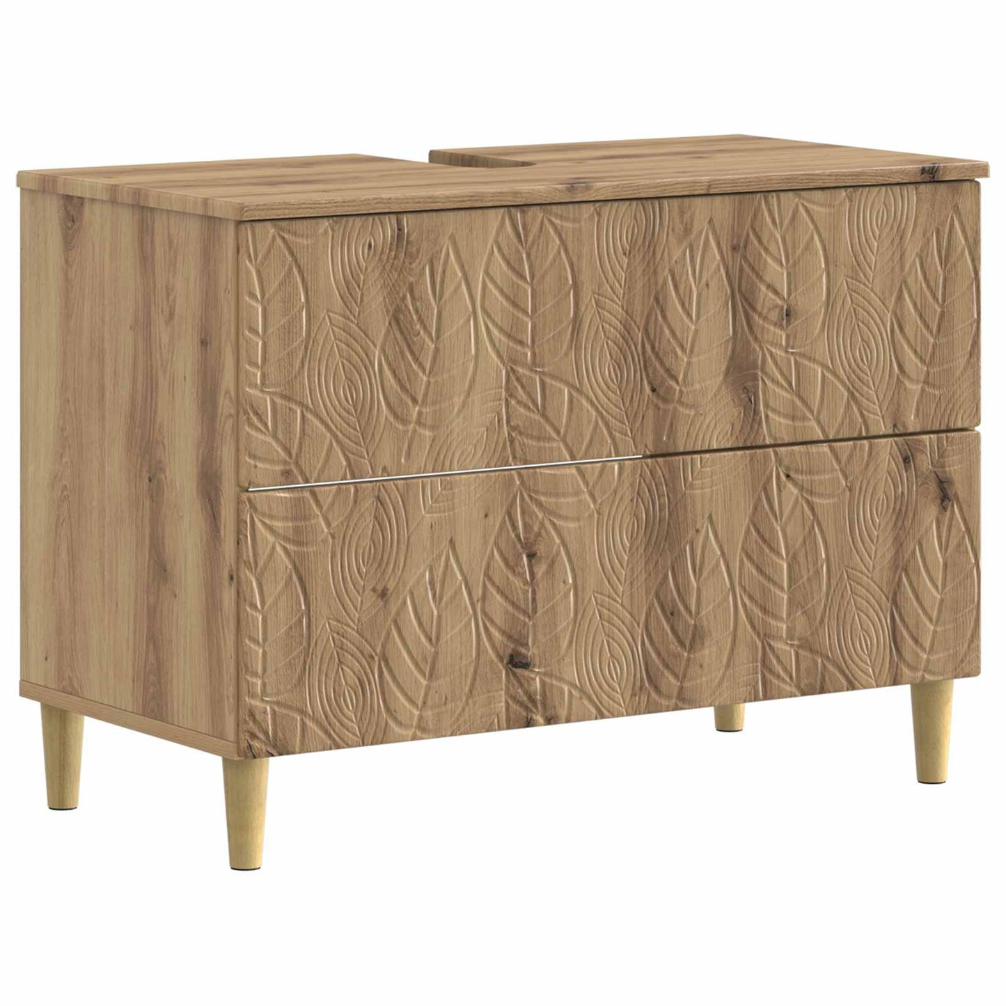 2 Piece Bathroom Cabinet Set DELFT Artisan Oak Engineered Wood