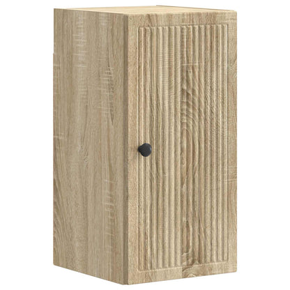 3 Piece Bathroom Cabinet Set EDE Sonoma Oak Engineered Wood