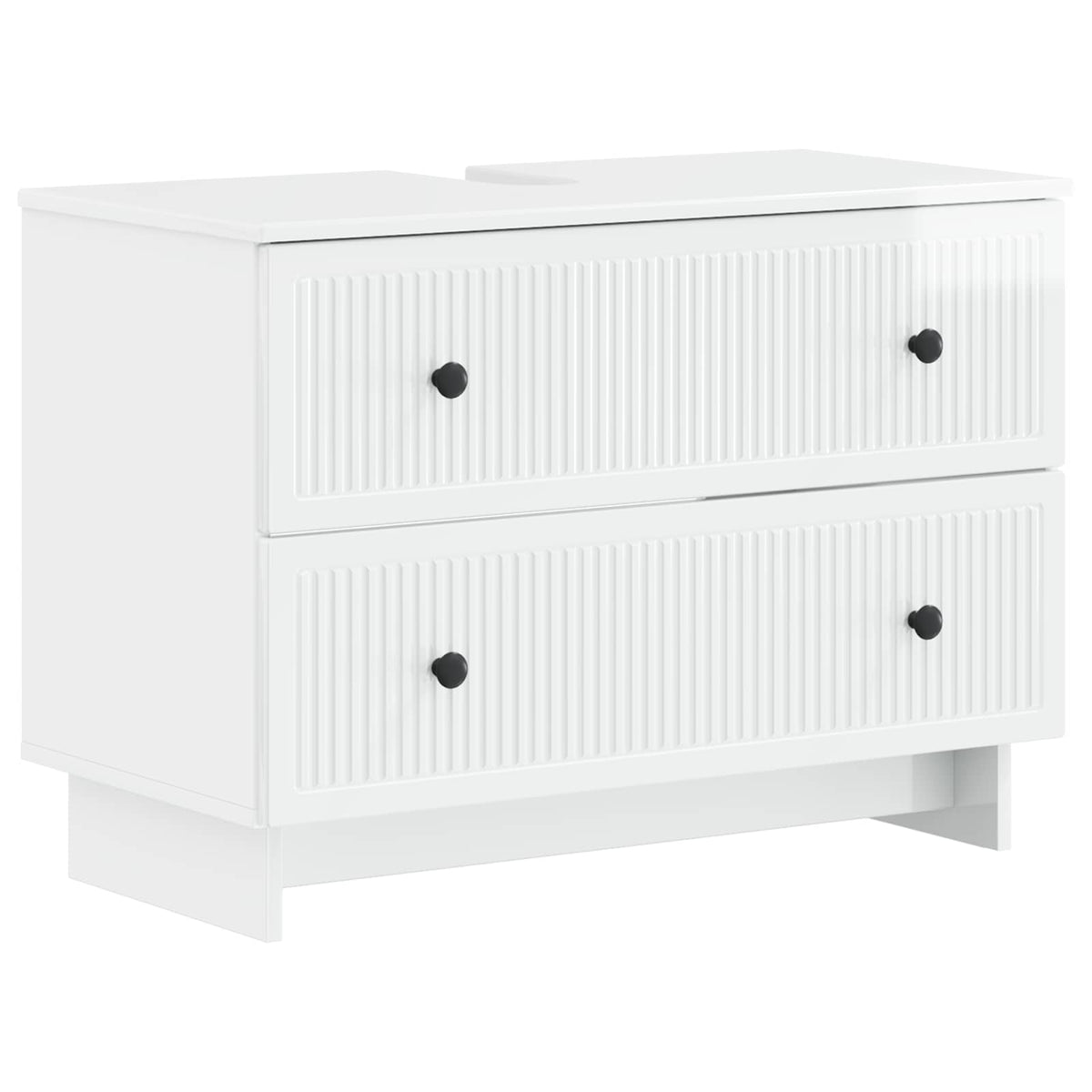 3 Piece Bathroom Cabinet Set EDE High Gloss White