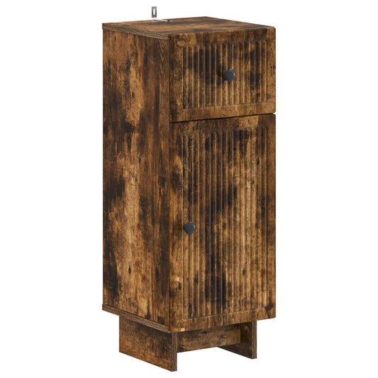 3 Piece Bathroom Cabinet Set EDE Smoked Oak Engineered Wood