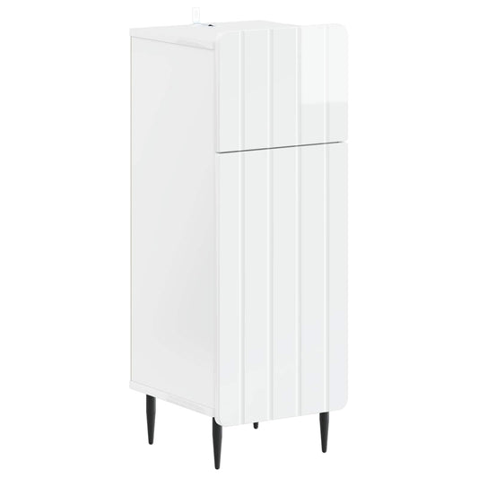 3 Piece Bathroom Cabinet Set ZWOLLE High Gloss White
