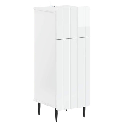 3 Piece Bathroom Cabinet Set ZWOLLE High Gloss White