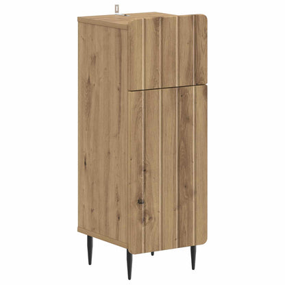 3 Piece Bathroom Cabinet Set ZWOLLE Artisan Oak Engineered Wood