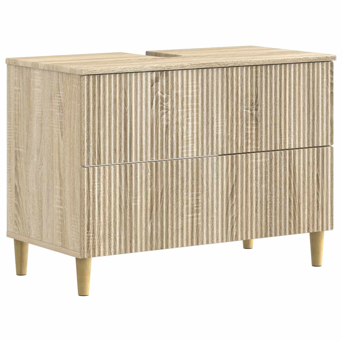 3 Piece Bathroom Cabinet Set ARNHEM Sonoma Oak Engineered Wood