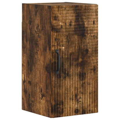 3 Piece Bathroom Cabinet Set HAARLEM Smoked Oak Engineered Wood