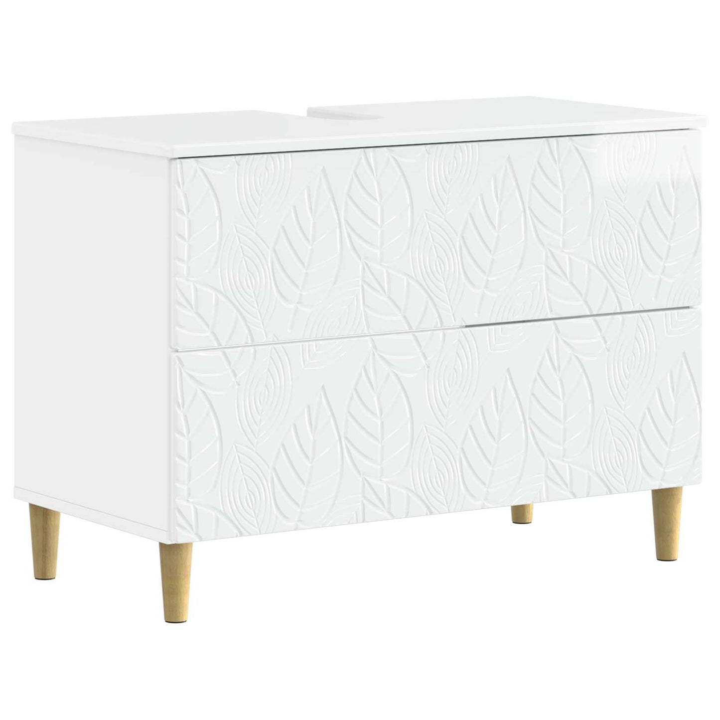 3 Piece Bathroom Cabinet Set DELFT High Gloss White