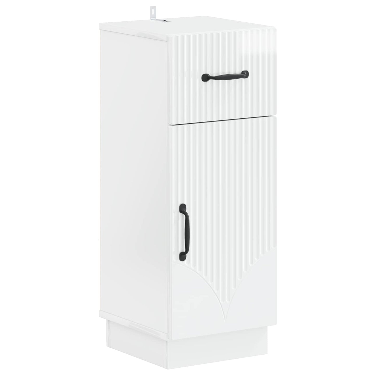 3 Piece Bathroom Cabinet Set HOORN High Gloss White