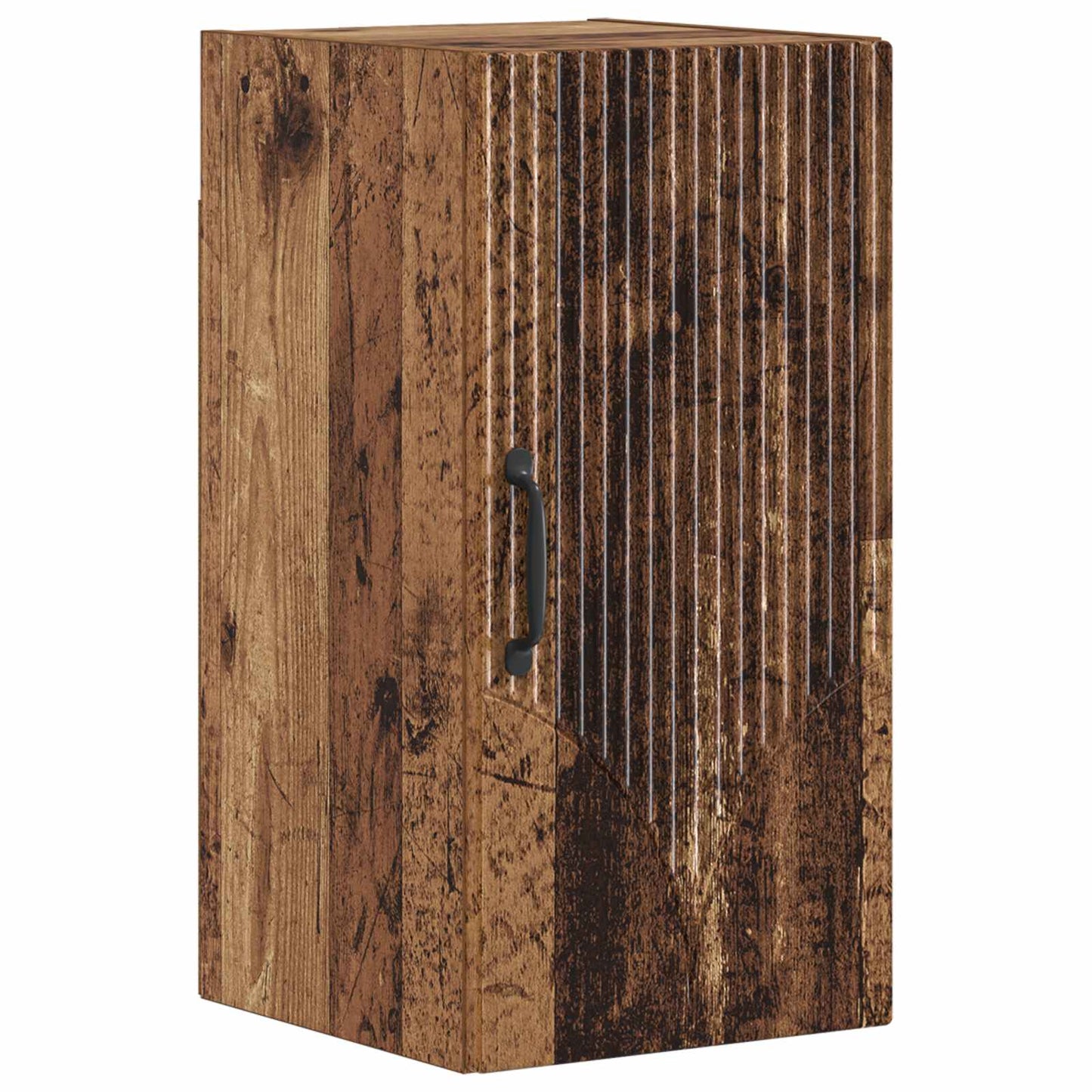 3 Piece Bathroom Cabinet Set HOORN Old Wood Engineered Wood