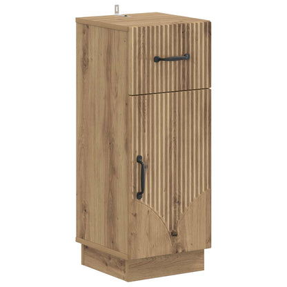 3 Piece Bathroom Cabinet Set HOORN Artisan Oak Engineered Wood