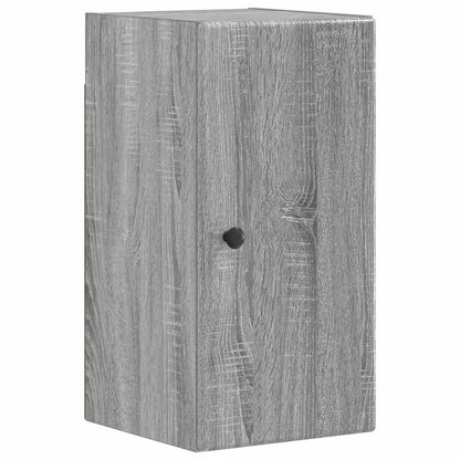 3 Piece Bathroom Cabinet Set BREDA Grey Sonoma Engineered Wood