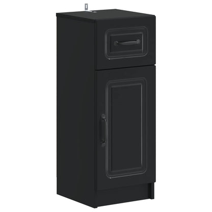 3 Piece Bathroom Cabinet Set UTRECHT Black Engineered Wood