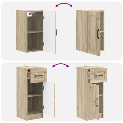 3 Piece Bathroom Cabinet Set UTRECHT Sonoma Oak Engineered Wood
