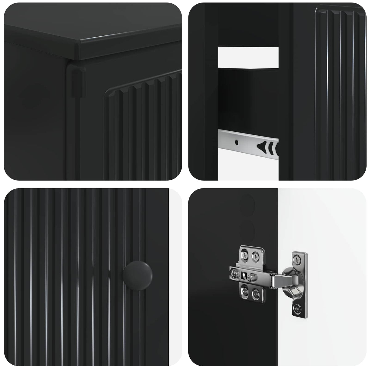 3 Piece Bathroom Cabinet Set EDE Engineered Wood