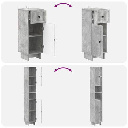 3 Piece Bathroom Cabinet Set EDE Engineered Wood