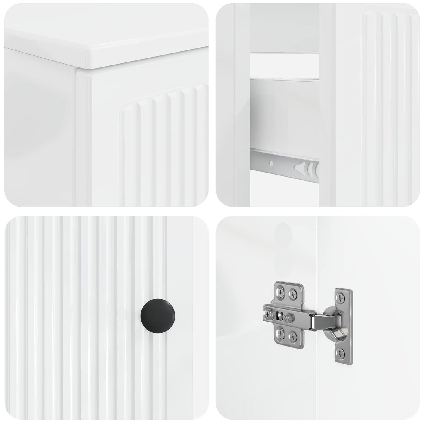 3 Piece Bathroom Cabinet Set EDE Engineered Wood