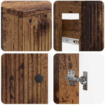 3 Piece Bathroom Cabinet Set EDE Engineered Wood