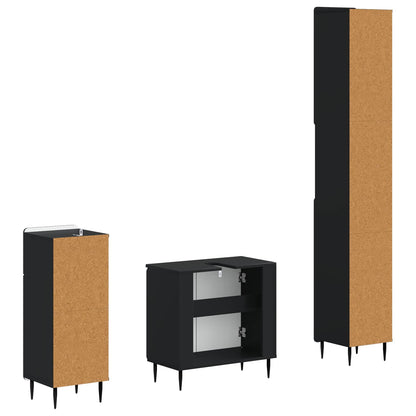 3 Piece Bathroom Cabinet Set ZWOLLE Engineered Wood