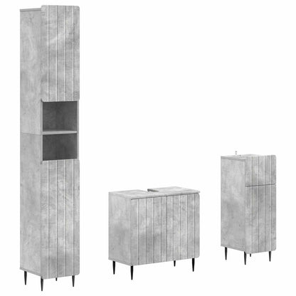 3 Piece Bathroom Cabinet Set ZWOLLE Engineered Wood