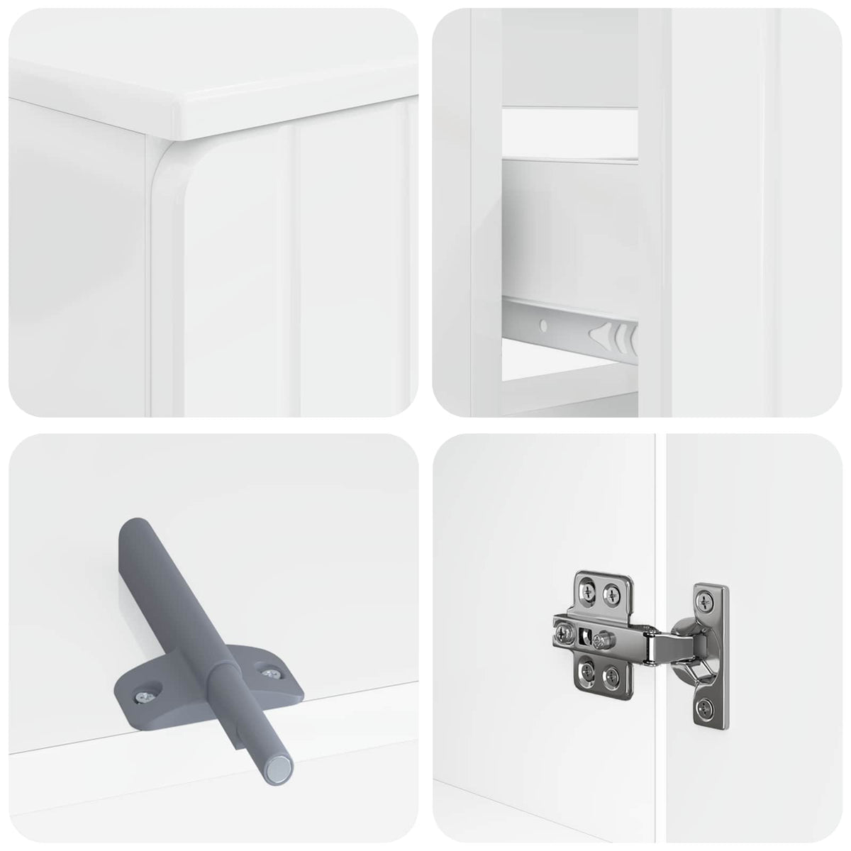 3 Piece Bathroom Cabinet Set ZWOLLE Engineered Wood