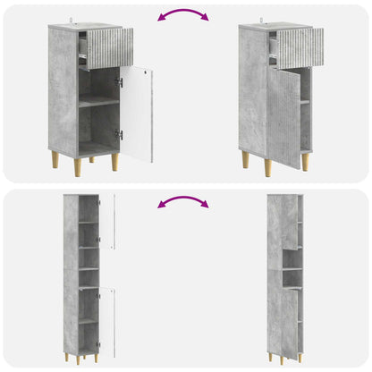 3 Piece Bathroom Cabinet Set ARNHEM Engineered Wood