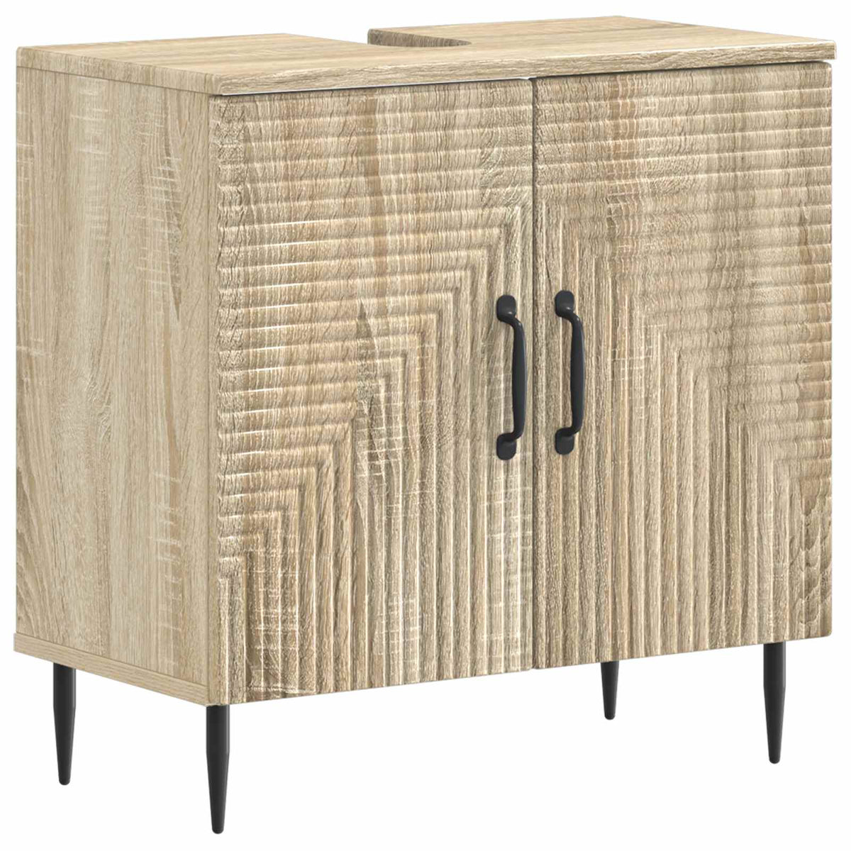3 Piece Bathroom Cabinet Set HAARLEM Engineered Wood