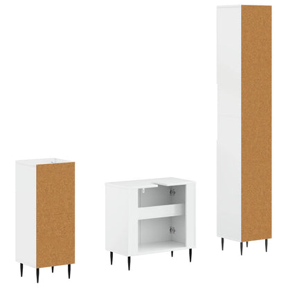 3 Piece Bathroom Cabinet Set HAARLEM Engineered Wood