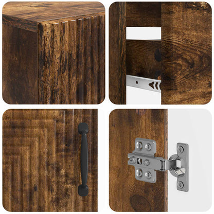 3 Piece Bathroom Cabinet Set HAARLEM Engineered Wood