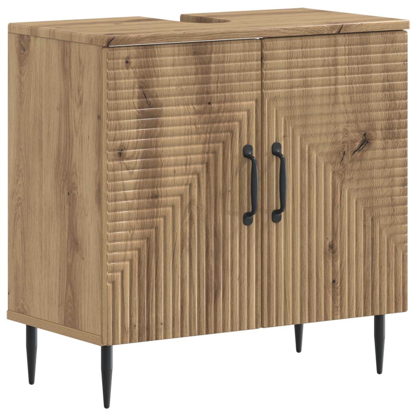 3 Piece Bathroom Cabinet Set HAARLEM Engineered Wood