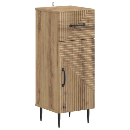 3 Piece Bathroom Cabinet Set HAARLEM Engineered Wood
