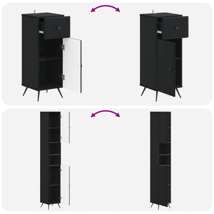 3 Piece Bathroom Cabinet Set BREDA Engineered Wood