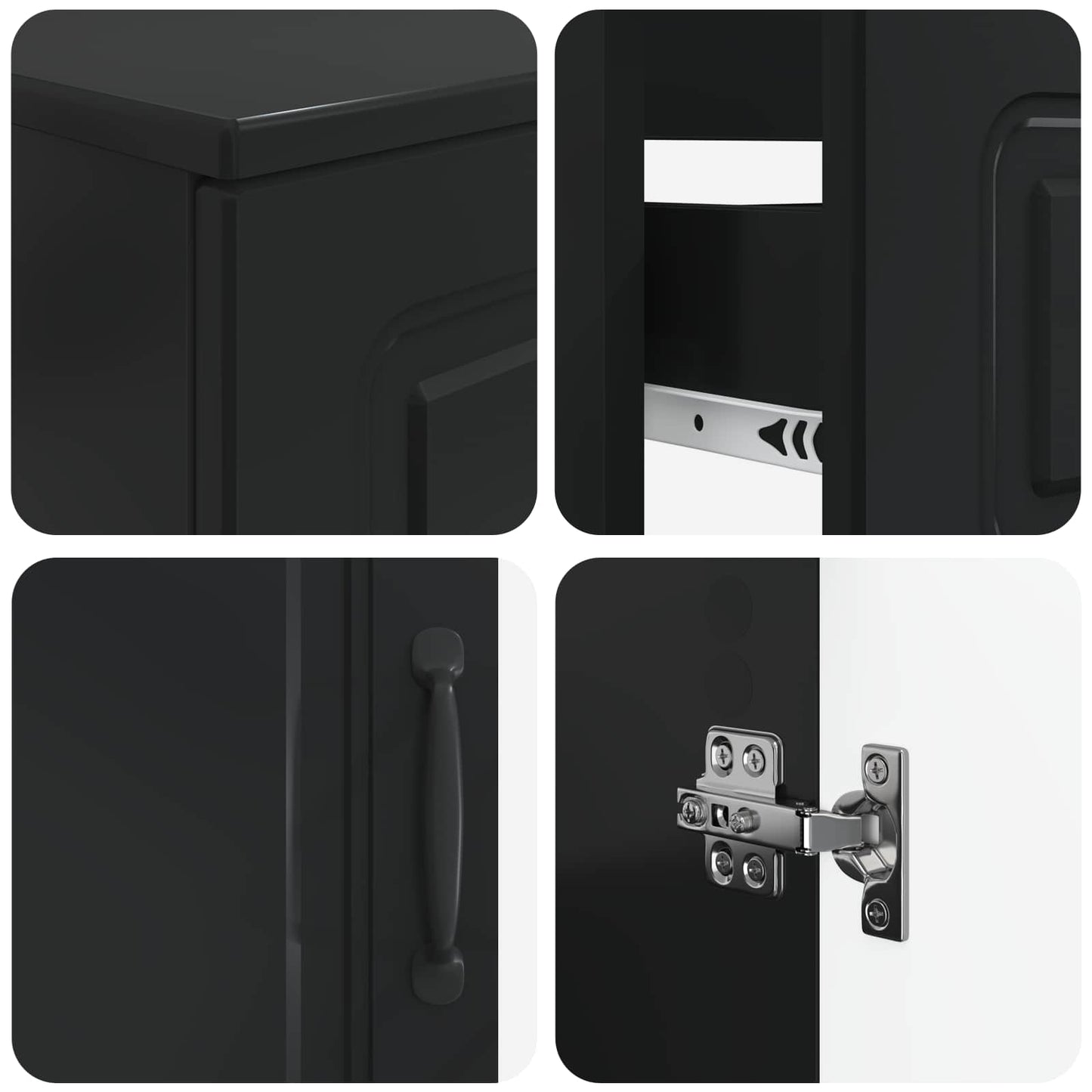 3 Piece Bathroom Cabinet Set UTRECHT Engineered Wood