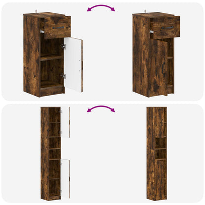 3 Piece Bathroom Cabinet Set UTRECHT Engineered Wood