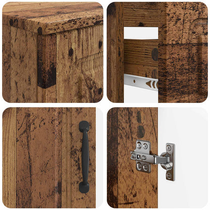 3 Piece Bathroom Cabinet Set UTRECHT Engineered Wood